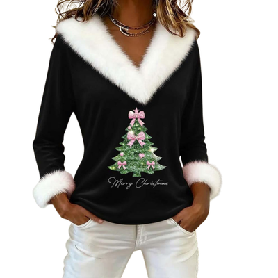 Fiorenza | Christmas Velvet Top