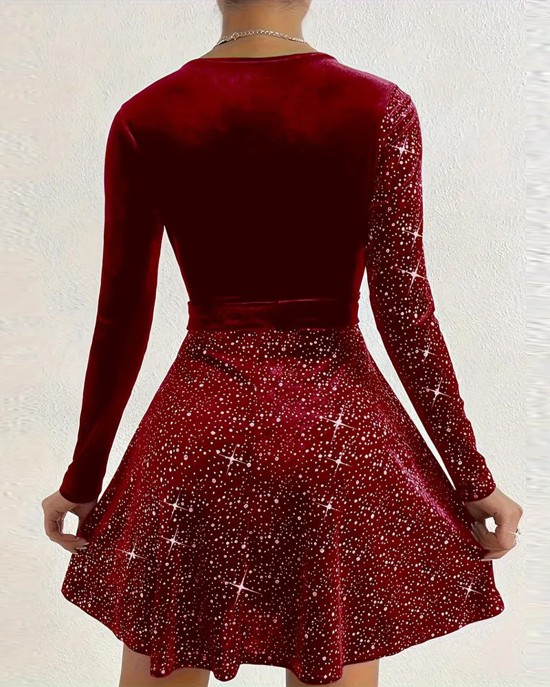 Veloria | Fluwelen Kerstjurk