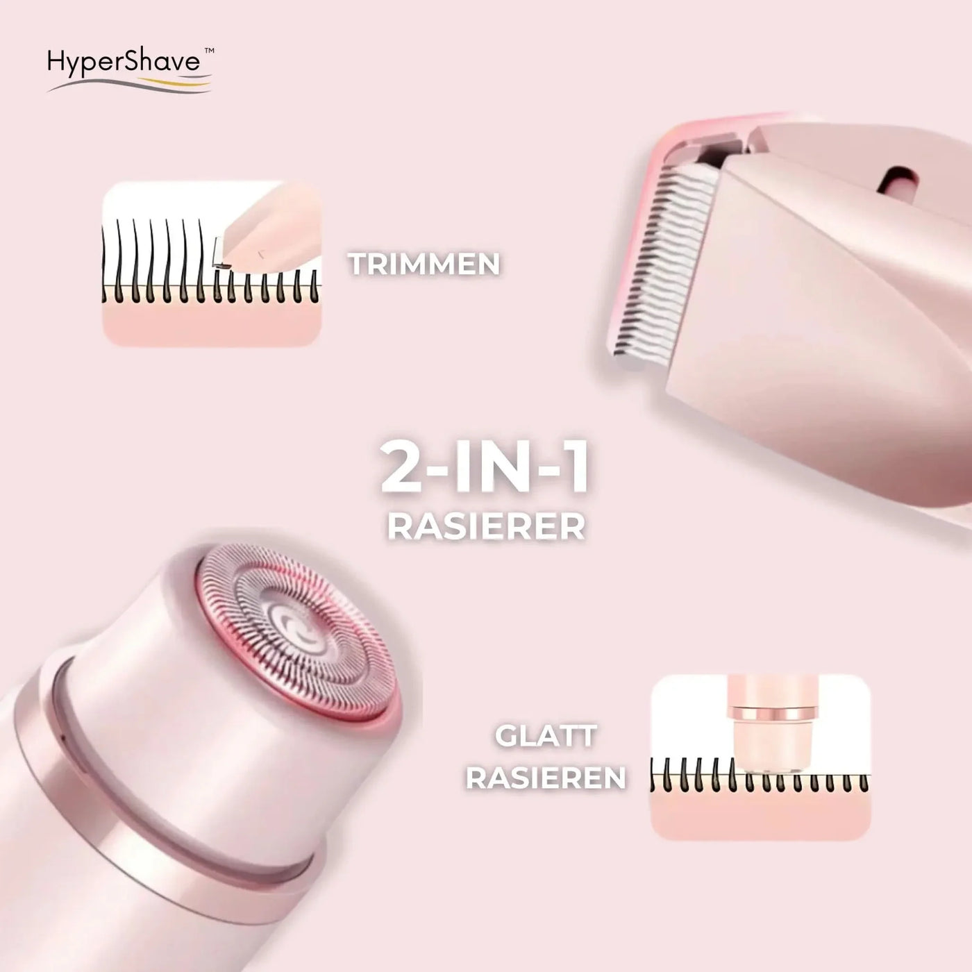 VeluraSkin™ – 2 in 1 Damenrasierer
