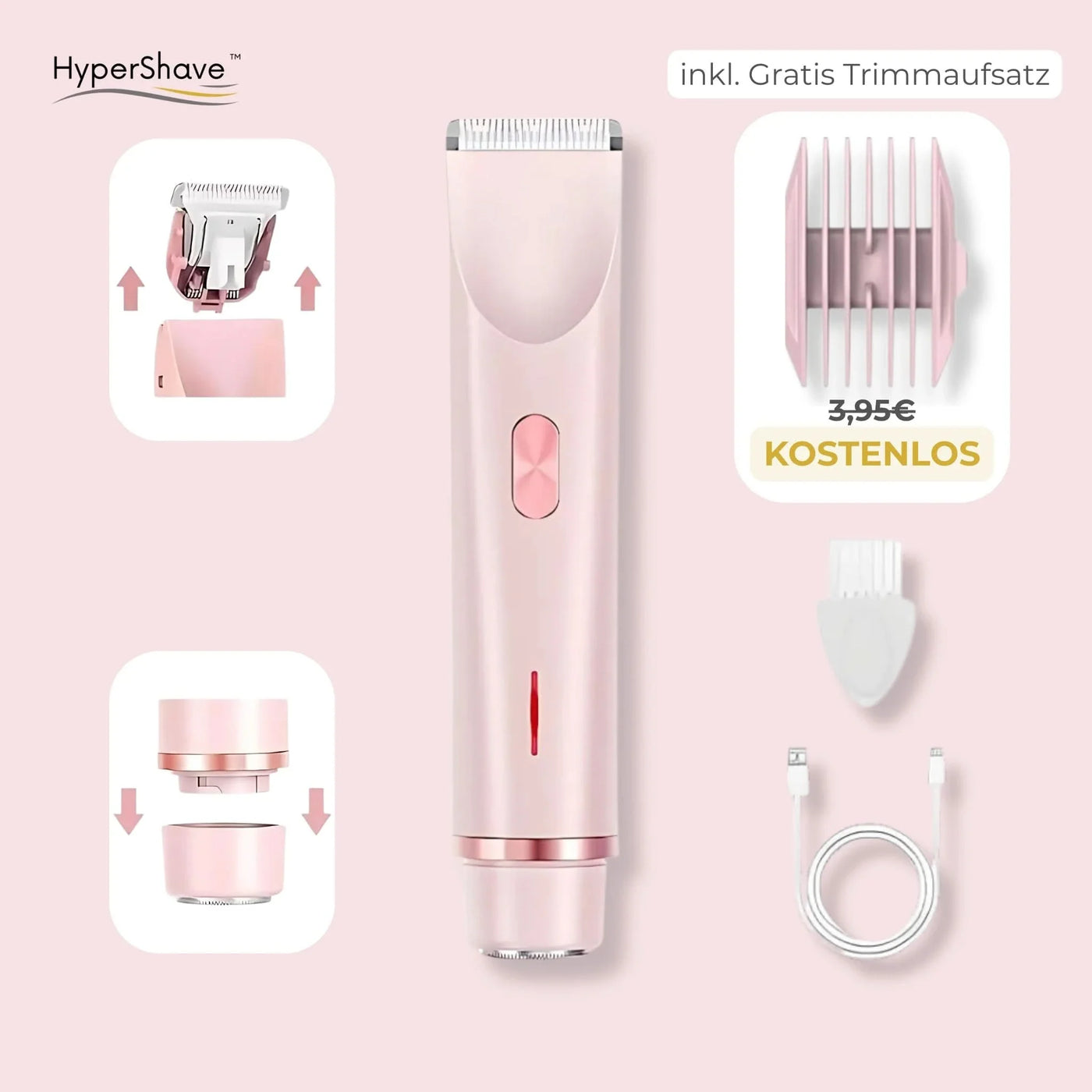 VeluraSkin™ – 2 in 1 Damenrasierer