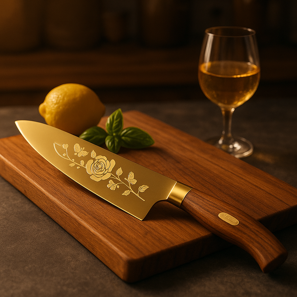 Gouden titanium chefs set