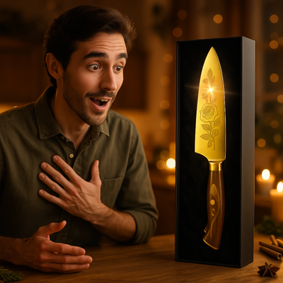 Gouden titanium chefs set