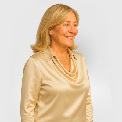 Veloria | Satijnen Drape Blouse