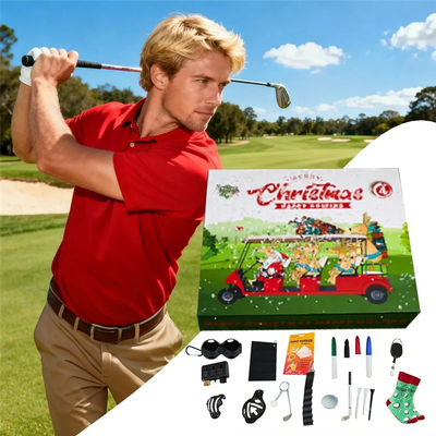Advent Calendar 2025 Golf Decorations Christmas For Shelf Desk Office Living Room Small Sports Tools