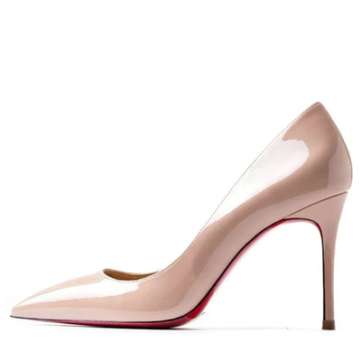 Heels For women 2025 Trend Leather Luxury Red Bottom High Heels 12cm Pointed Toe Stiletto Pumps Elegant Sexy Party Wedding Shoes