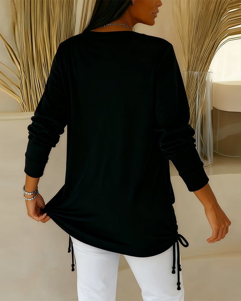 Pailletten-Top Mit Kontrastfarben Im Zwei-In-Eins-Look