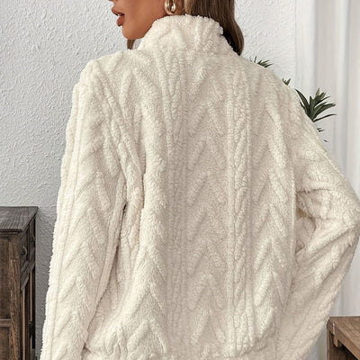 Isariel - Sweat Doux à Demi Zip avec Poches Chaudes